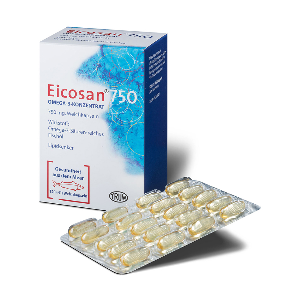 Eicosan 750 Omega-3-Konzentrat Weichkapseln 120 Stück