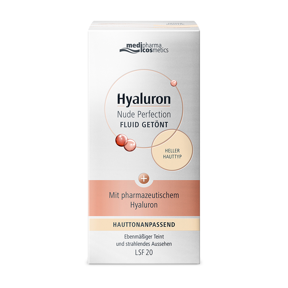 HYALURON NUDE Perfect.Fluid getönt hell.HT LSF 20 50 Milliliter