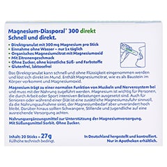 Magnesium Diasporal 300 direkt Granulat 20 Stck - Rckseite