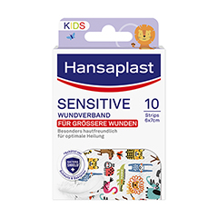 HANSAPLAST Kids Pflasterstrips sensitive 6x7 cm