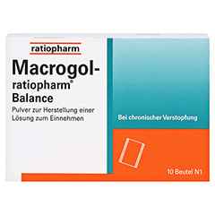 Macrogol ratiopharm Balance 10 Stück N1 - Vorderseite