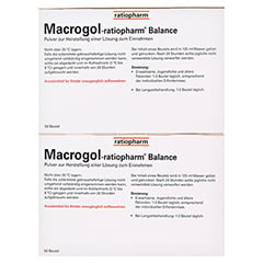 Macrogol ratiopharm Balance 100 Stück - Rückseite