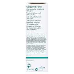WIDMER Carbamid Forte 18% Urea Creme 50 Milliliter - Linke Seite