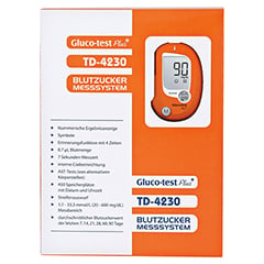 GLUCO TEST Plus 10 Set mg/dl 1 Stck - Vorderseite