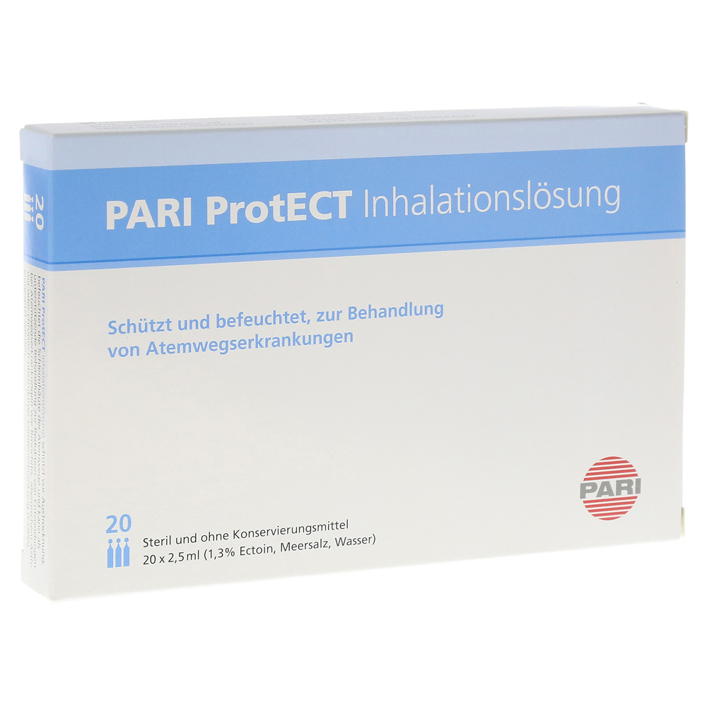 PARI ProtECT Inhalationslösung mit Ectoin Ampullen 20x2.5 Milliliter