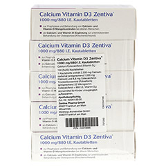 CALCIUM VITAMIN D3 Zentiva 1000 mg/880 I.E. Kautab 20 Stck N1 - Rechte Seite
