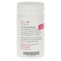 GLUCO 50 Pulver 51 Gramm - Rechte Seite