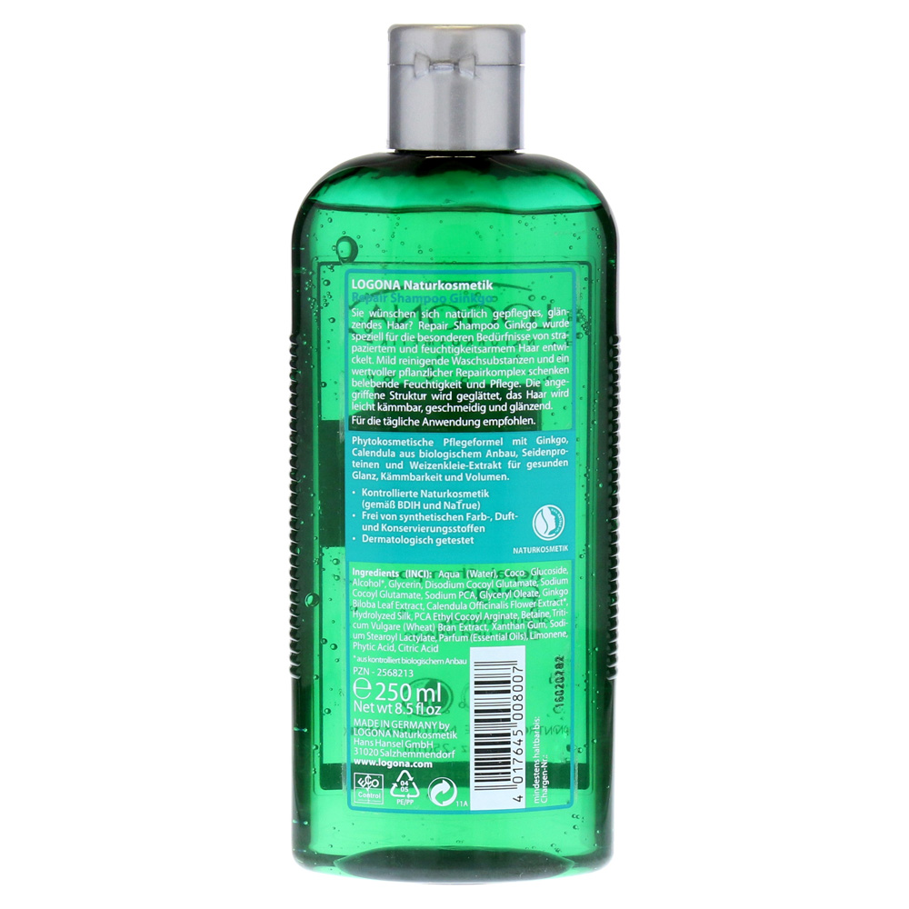 | medpex Intensiv Repair 250 Milliliter LOGONA Shampoo Ginkgo