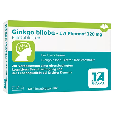 Ginkgo biloba-1A Pharma 120mg 60 Stck N2