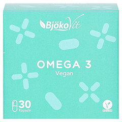 OMEGA-3 DHA+EPA vegan Kapseln 30 Stück - Vorderseite