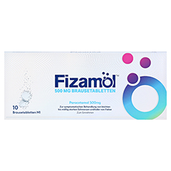 FIZAMOL 500 mg Brausetabletten 10 Stck N1 - Vorderseite