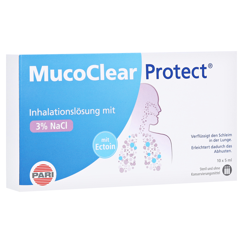 MUCOCLEAR Protect Inhalationslösung 10x5 Milliliter