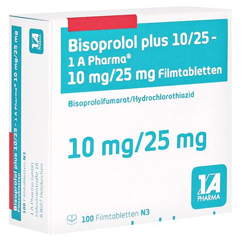 Bisoprolol plus 10/25-1A Pharma 100 Stck N3