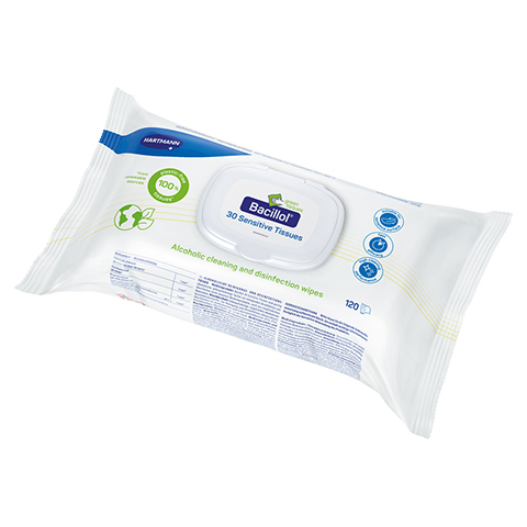 BACILLOL 30 Sensitive green Tissues Flow-Pack 120 Stck