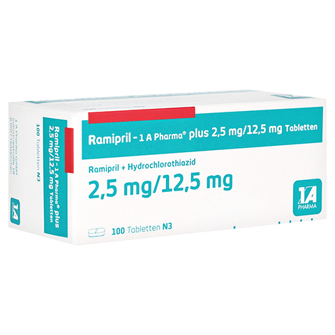 Ramipril-1A Pharma plus 2,5mg/12,5mg 100 Stck N3