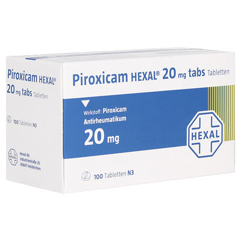 Piroxicam HEXAL 20mg tabs 100 Stck N3