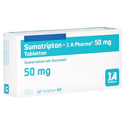 Sumatriptan-1A Pharma 50mg 12 Stck N3