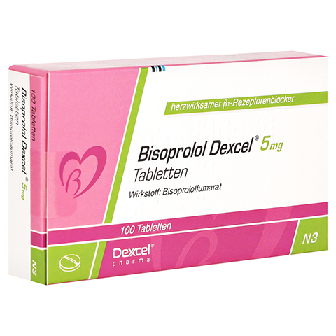 Bisoprolol Dexcel 5mg 100 Stck N3