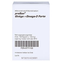 PROSAN Ginkgo+Omega-3 Forte Kapseln 120 Stück - Linke Seite