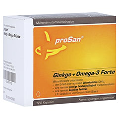 PROSAN Ginkgo+Omega-3 Forte Kapseln 120 Stück