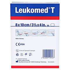 LEUKOMED transp.sterile Pflaster 8x10 cm 50 Stck - Rckseite
