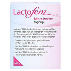 Lactofem Milchsäurekur Vaginalgel 7x5 Milliliter - Rückseite