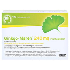 Ginkgo-Maren 240mg 120 Stck N3 - Oberseite