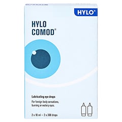 HYLO-COMOD Augentropfen 2x10 Milliliter - Rückseite