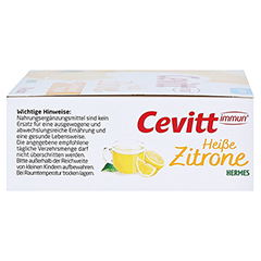 CEVITT immun heie Zitrone zuckerfrei Granulat 14 Stck - Linke Seite