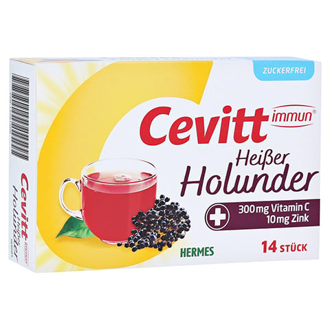 CEVITT immun heißer Holunder zuckerfrei Granulat 14 Stück