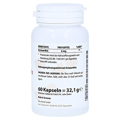 ASTAXANTHIN 6 mg Kapseln 60 Stück - Linke Seite