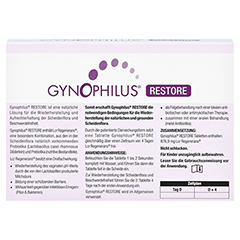 GYNOPHILUS restore Vaginaltabletten 2 Stck - Rckseite