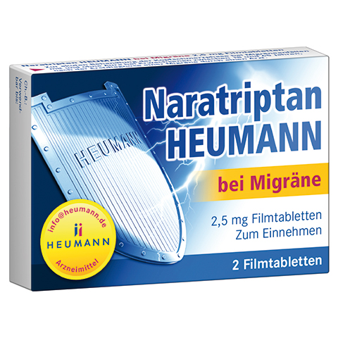 Naratriptan Heumann bei Migrne 2,5mg 2 Stck N1
