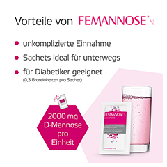 Femannose N Granulat + gratis FEMAVIVA TEE 30 Stck - Info 2