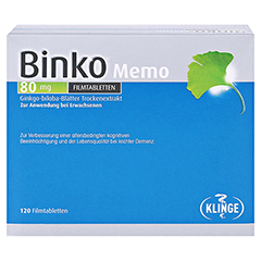Binko Memo 80mg 120 Stck N3 - Vorderseite