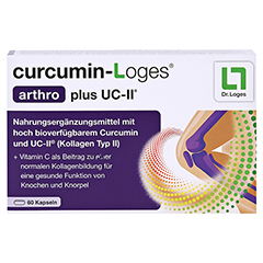 CURCUMIN-LOGES arthro plus UC-II Kapseln 60 Stck - Vorderseite