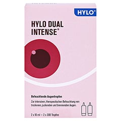 HYLO DUAL INTENSE Augentropfen 2x10 Milliliter - Vorderseite