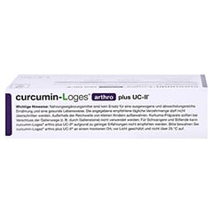 CURCUMIN-LOGES arthro plus UC-II Kapseln 60 Stck - Unterseite