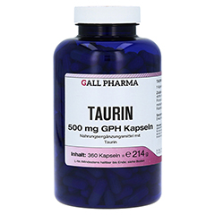 TAURIN 500 mg GPH Kapseln 360 Stück