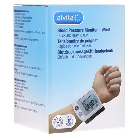 ALVITA Blutdruckmessgerät Handgelenk 1 Stück