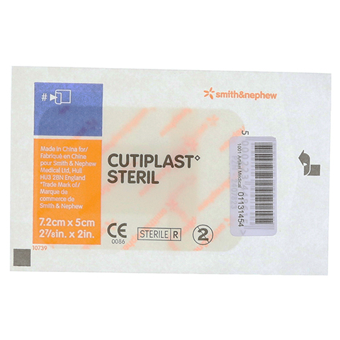 CUTIPLAST steril Wundverband 5x7,2 cm 1 Stück