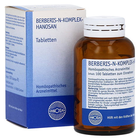 BERBERIS N-KOMPLEX-HANOSAN Tabletten 100 Stck N1