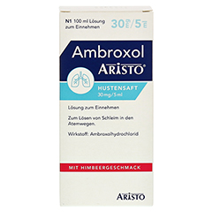 Ambroxol Aristo Hustensaft 30mg/5ml 100 Milliliter N1 - Vorderseite