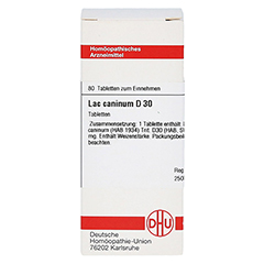 LAC CANINUM D 30 Tabletten 80 Stück - Vorderseite