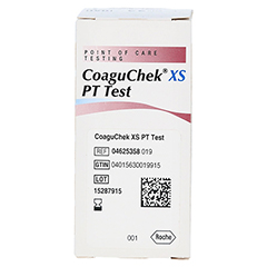 COAGUCHEK XS PT Test 24 Stck - Linke Seite