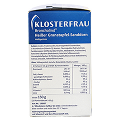 KLOSTERFRAU Broncholind heier Granatapfel-Sandd. 10x15 Gramm - Rechte Seite