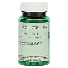 GLUTATHION RED 100 mg reduziert Kapseln 60 Stück - Rückseite