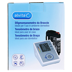 ALVITA Blutdruckmessgerät Oberarm 1 Stück - Rückseite