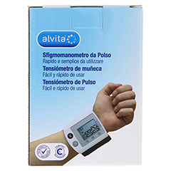 ALVITA Blutdruckmessgerät Handgelenk 1 Stück - Rückseite
