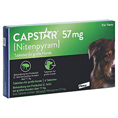 CAPSTAR 57 mg Tabletten f.große Hunde 6 Stück